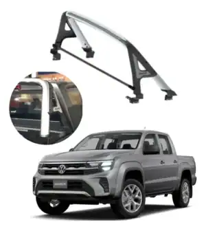 Jaula B4 Volkswagen Amarok Inox y Negro